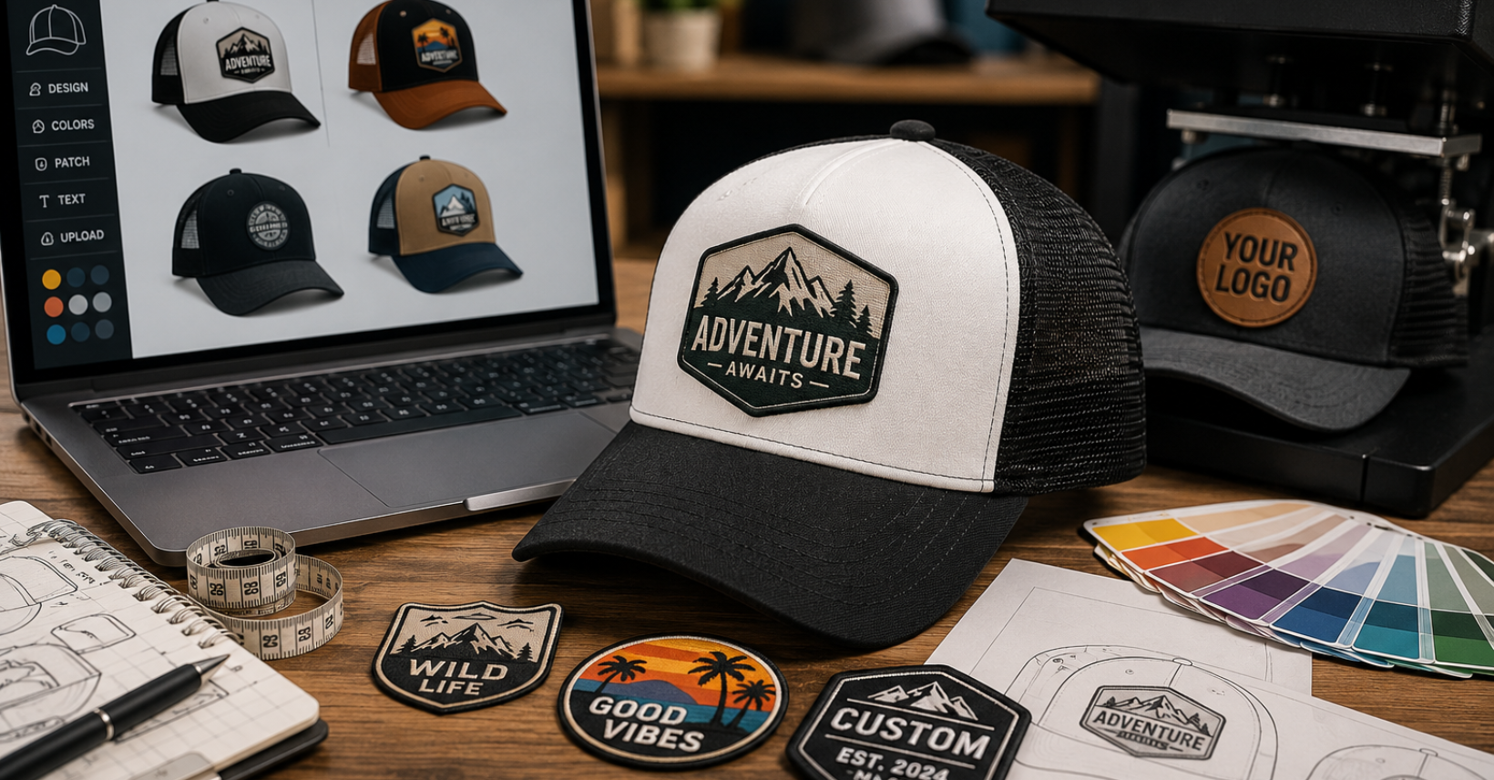 personalized trucker caps