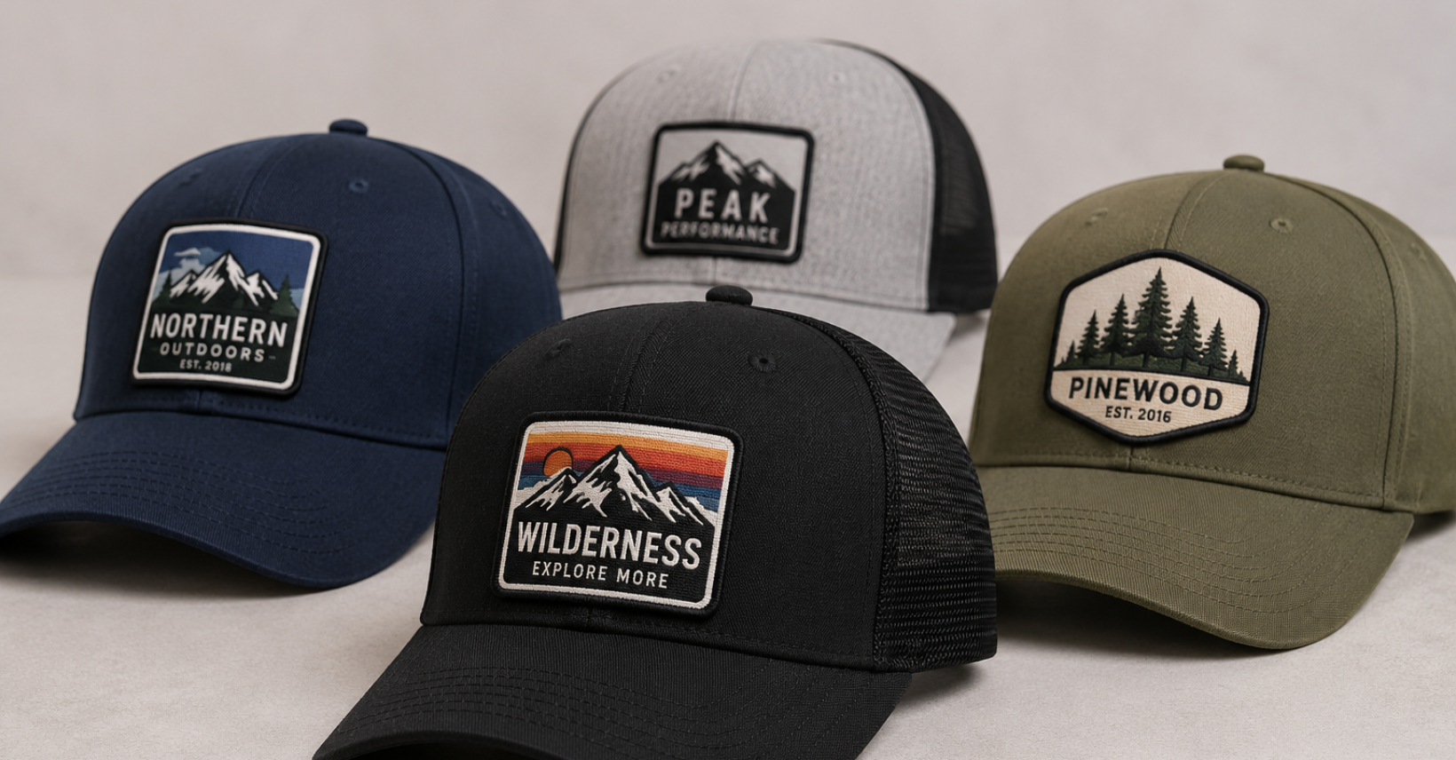 custom woven patch caps
